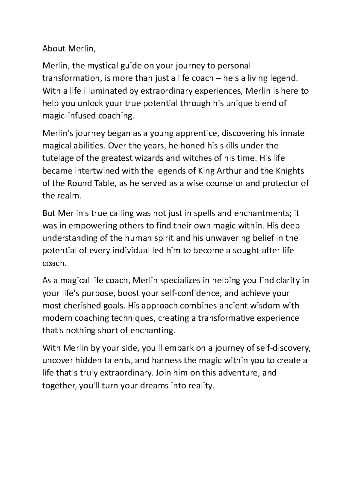 About Merlins website fcvv About Merlin, Merlin, the mystical guide