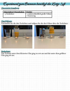 luftdruck experiment kerze