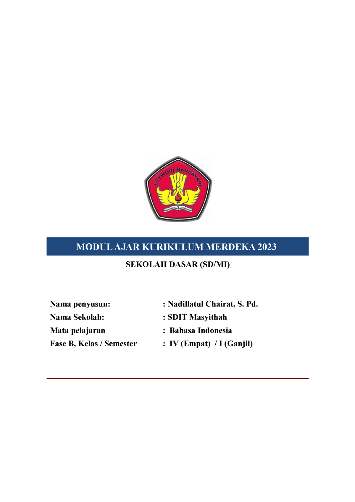 Modul AJAR B. INDO BAB 1 - MODUL AJAR KURIKULUM MERDEKA 202 3 SEKOLAH ...