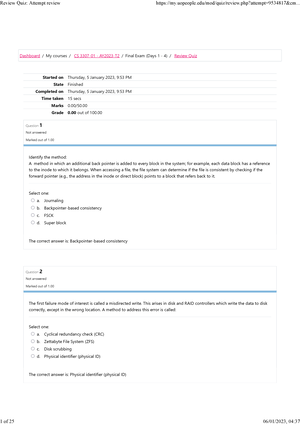 Operating Systems 2 (proctored Course) (CS 3307) - Started On Thursday ...