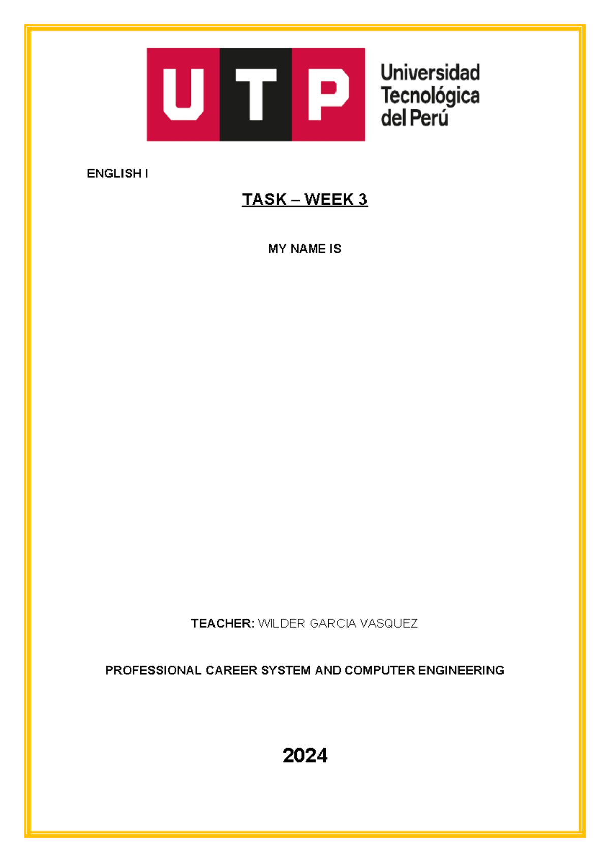 Ingles I - TASK – WEEK 3 - How old are you - ingles, tarea - ENGLISH I ...