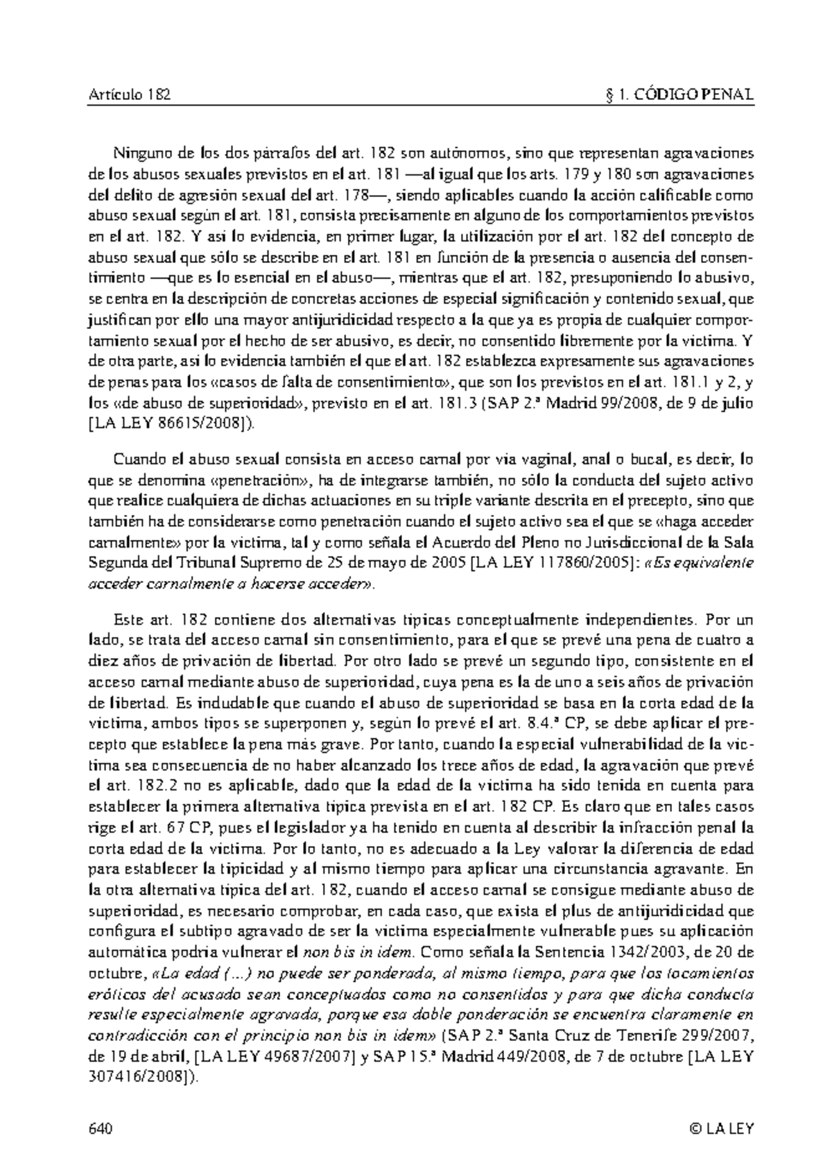 Código Penal comentado y con Jurisprudencia 33 - Artículo 182 § 1 ...