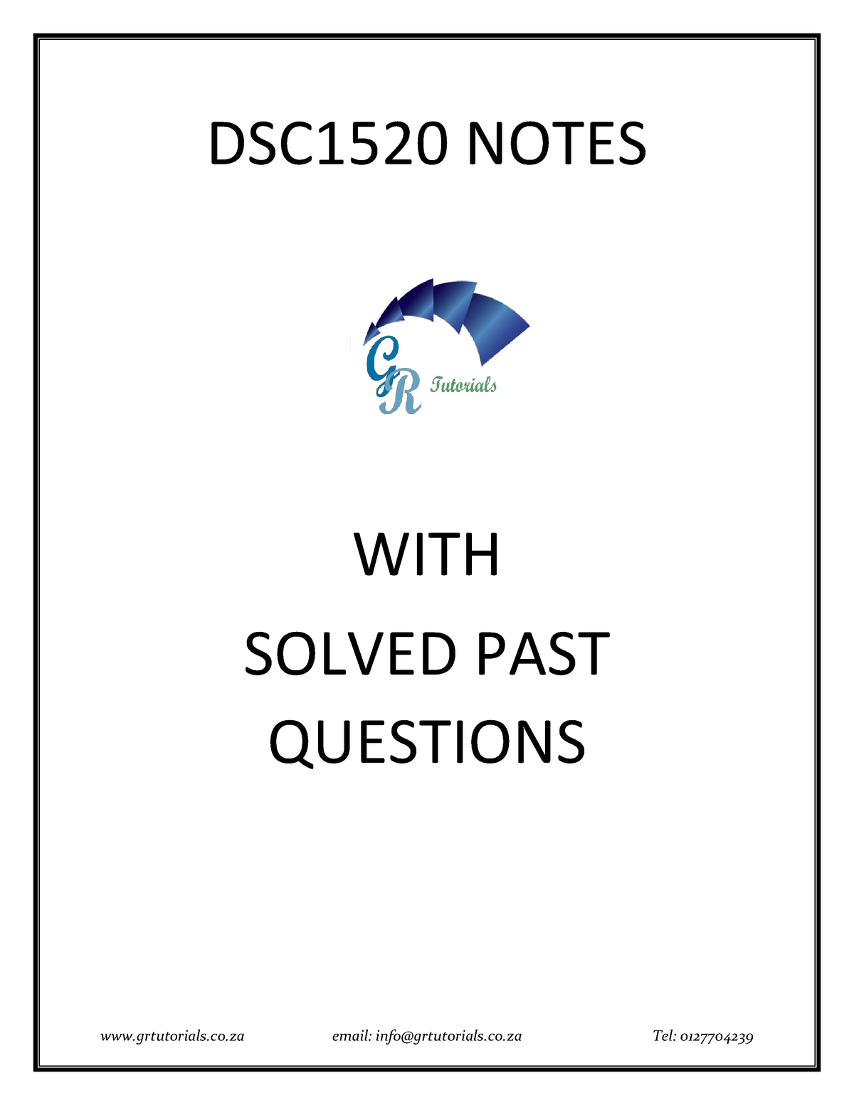 dsc1520-notes-and-past-papers-dsc1520-notes-with-solved-past