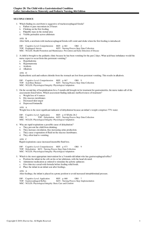 Exam View - Chapter 28 - These Are Test Bank Nclex Style Questions In ...