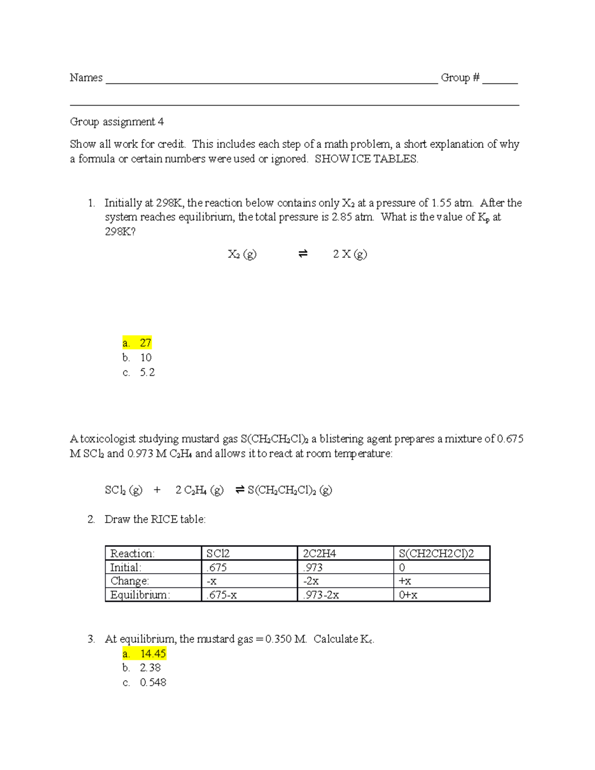 Group Assignment 4 - Names ...