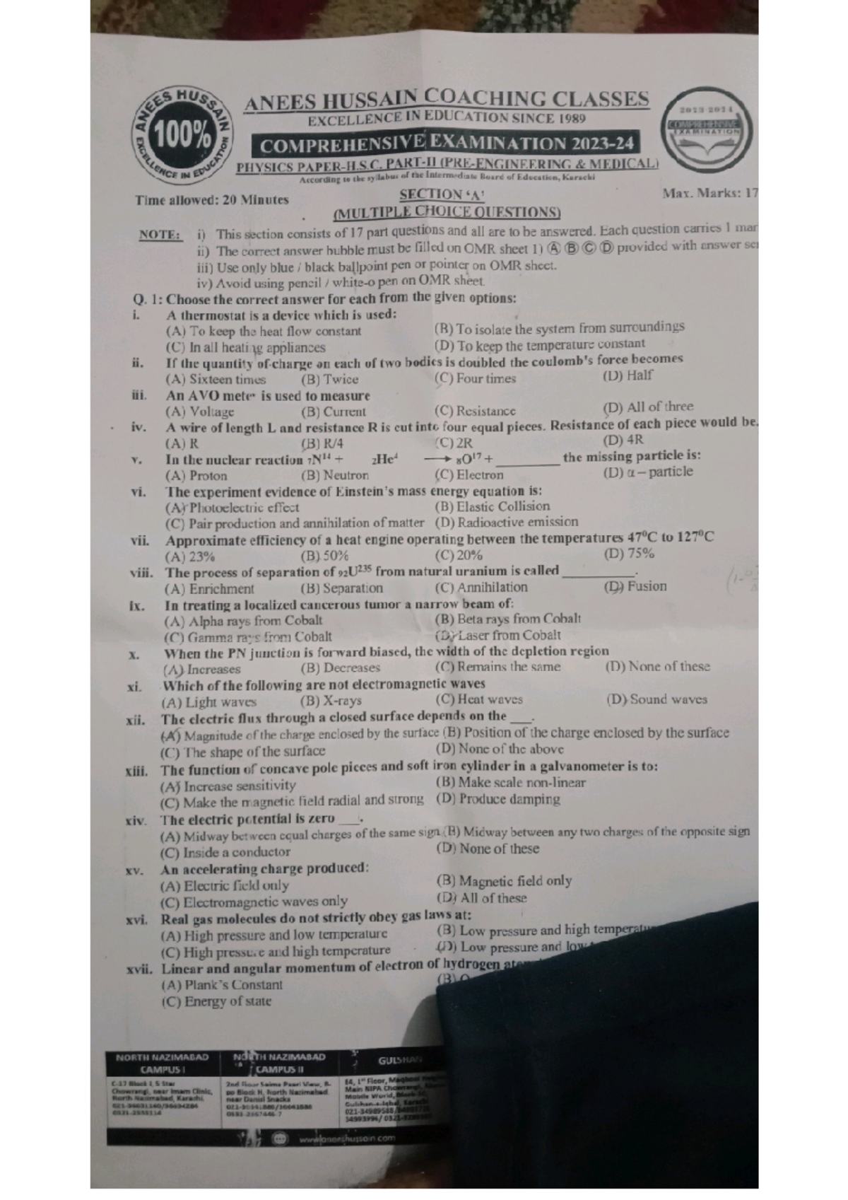 Exam Paper - Probability and Statistics - Studocu