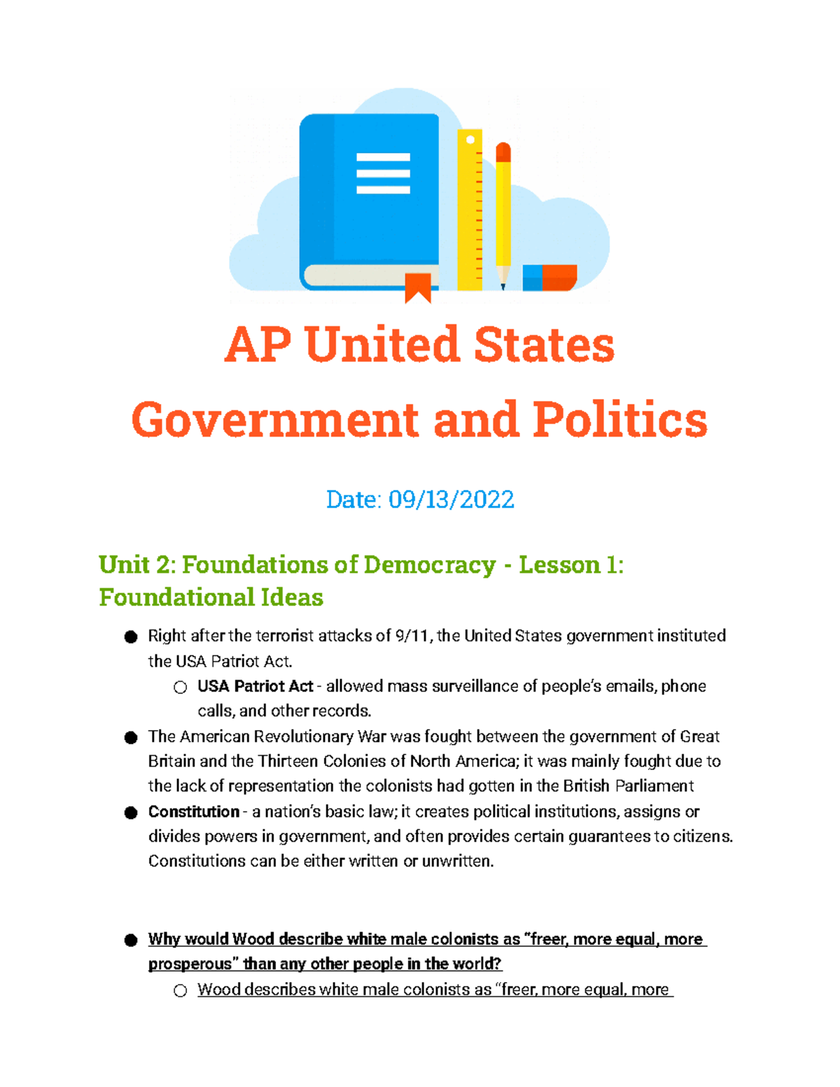 AP United States Government And Politics - AP United States Government ...