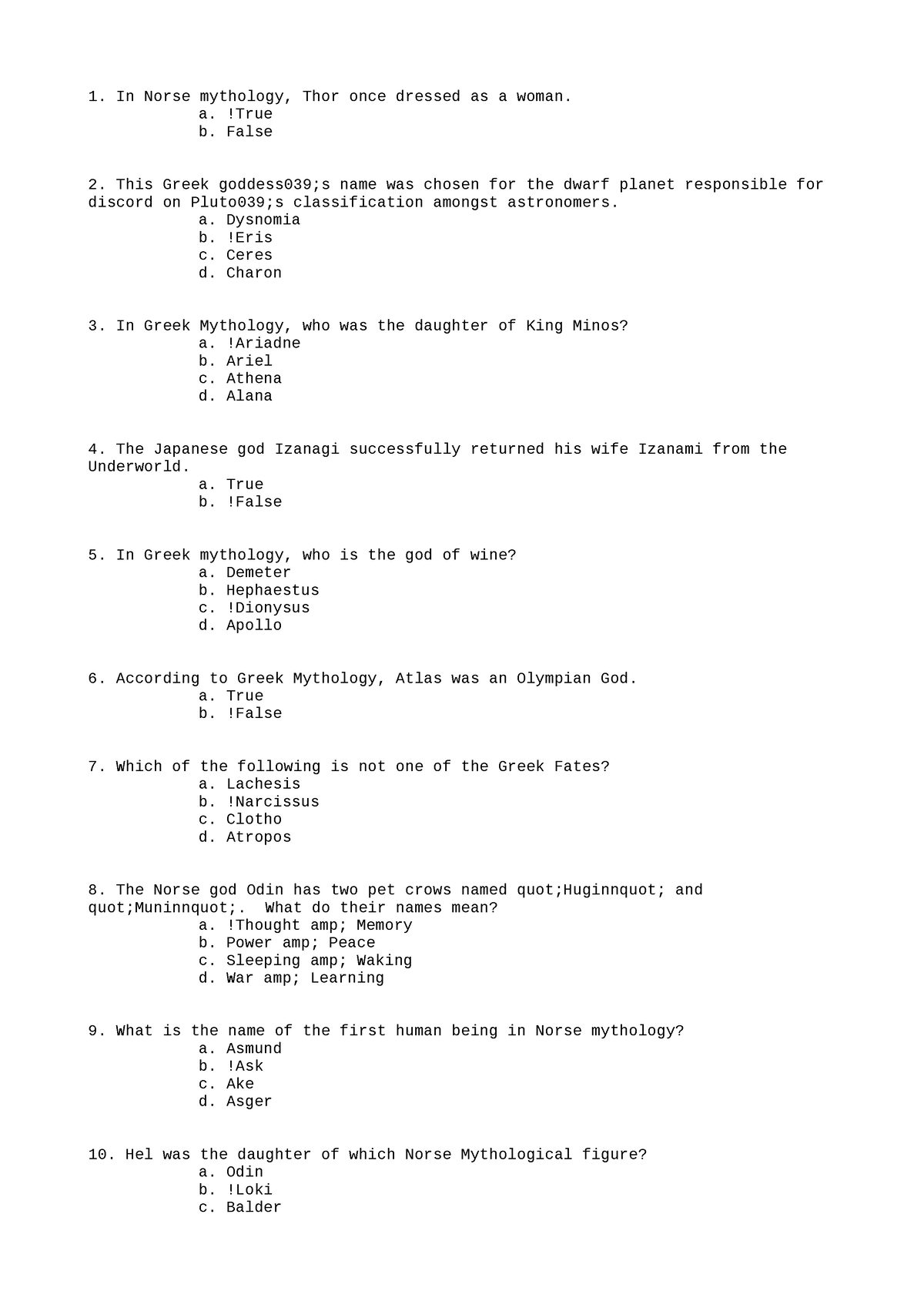 MATH 121 Soultions 6 - Mathematics activity - In Norse mythology, Thor ...