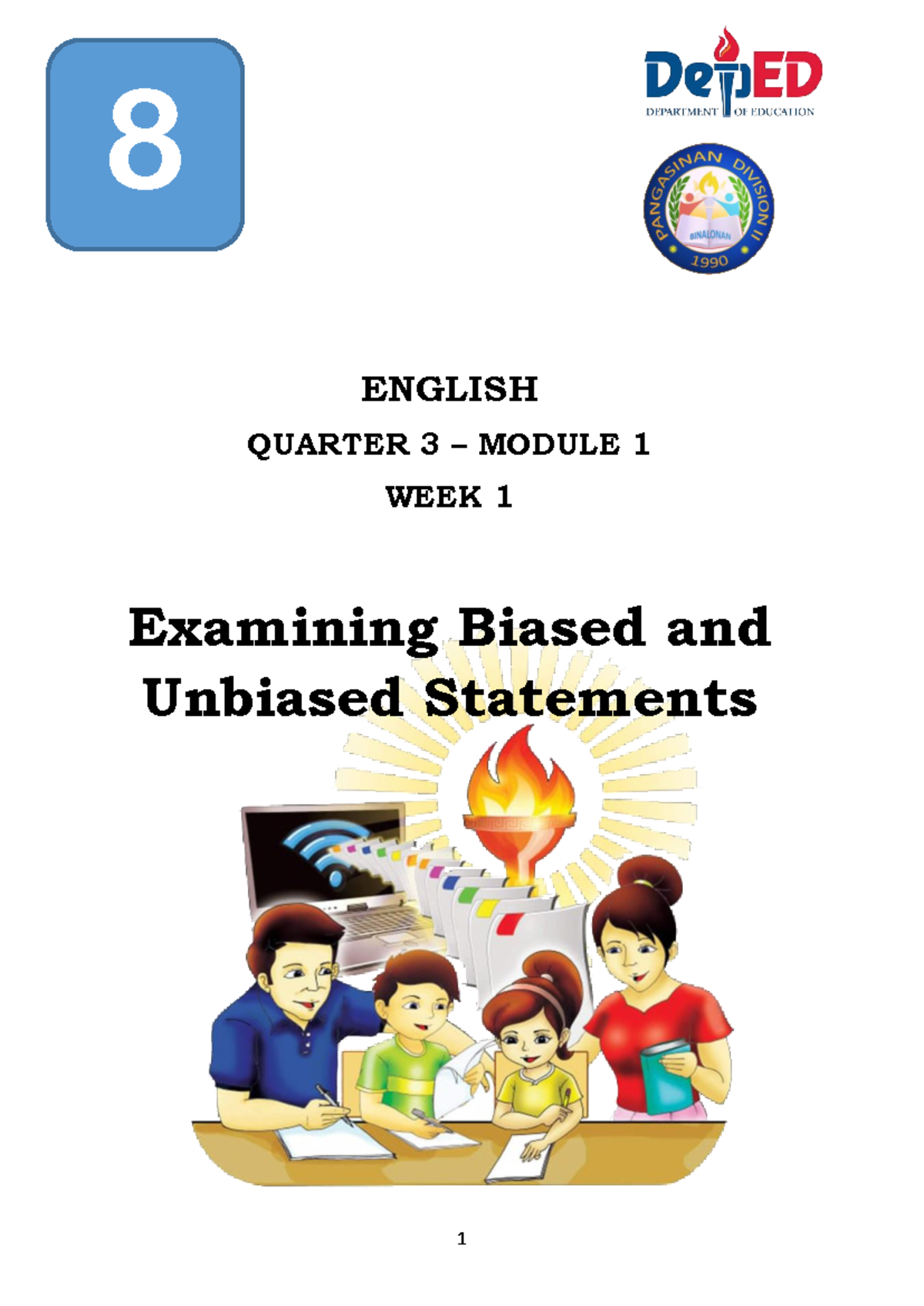 Grade 8 Q3 Mod 1 English notes ENGLISH QUARTER 3 MODULE 1 WEEK 1