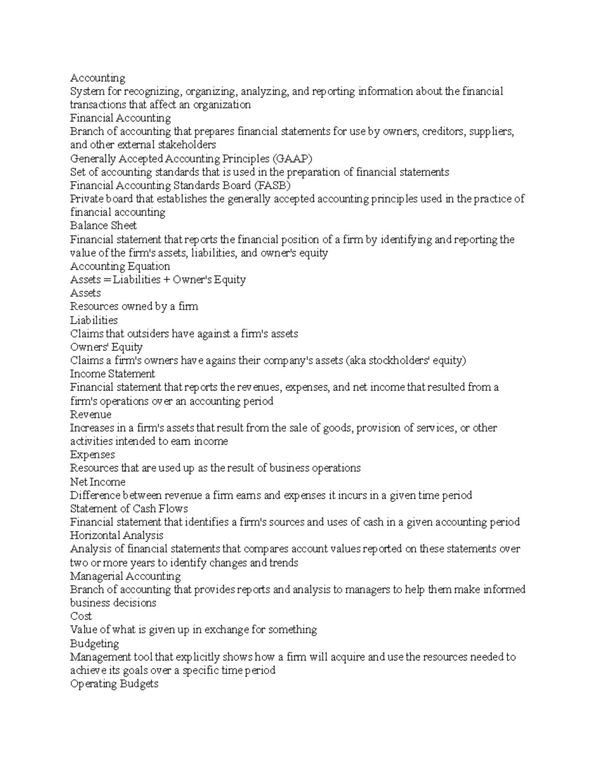 Acc 8 - Notes and Study Guide - Accounting System for recognizing ...