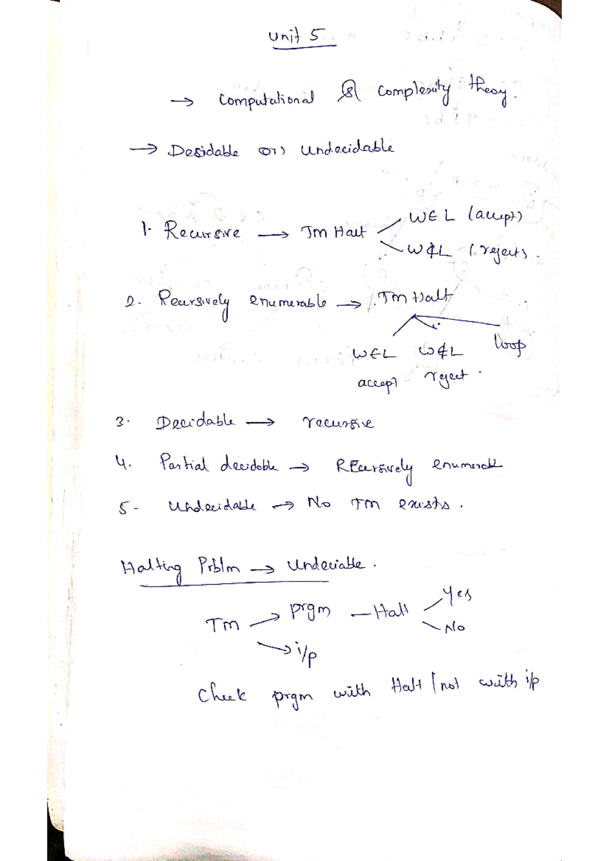 Fla unit 5 - fla unit 5 notes - unit 5 Computational complexity theory ...