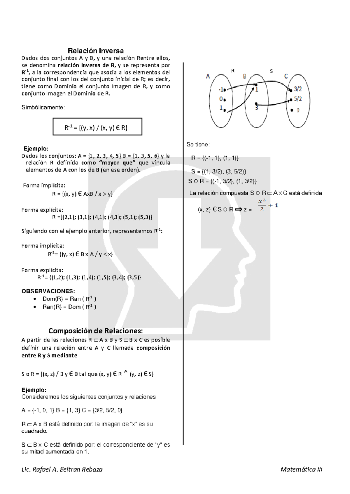 Relaciones- Binarias Rebaza-4 - Lic. Rafael A. Beltran Rebaza ...