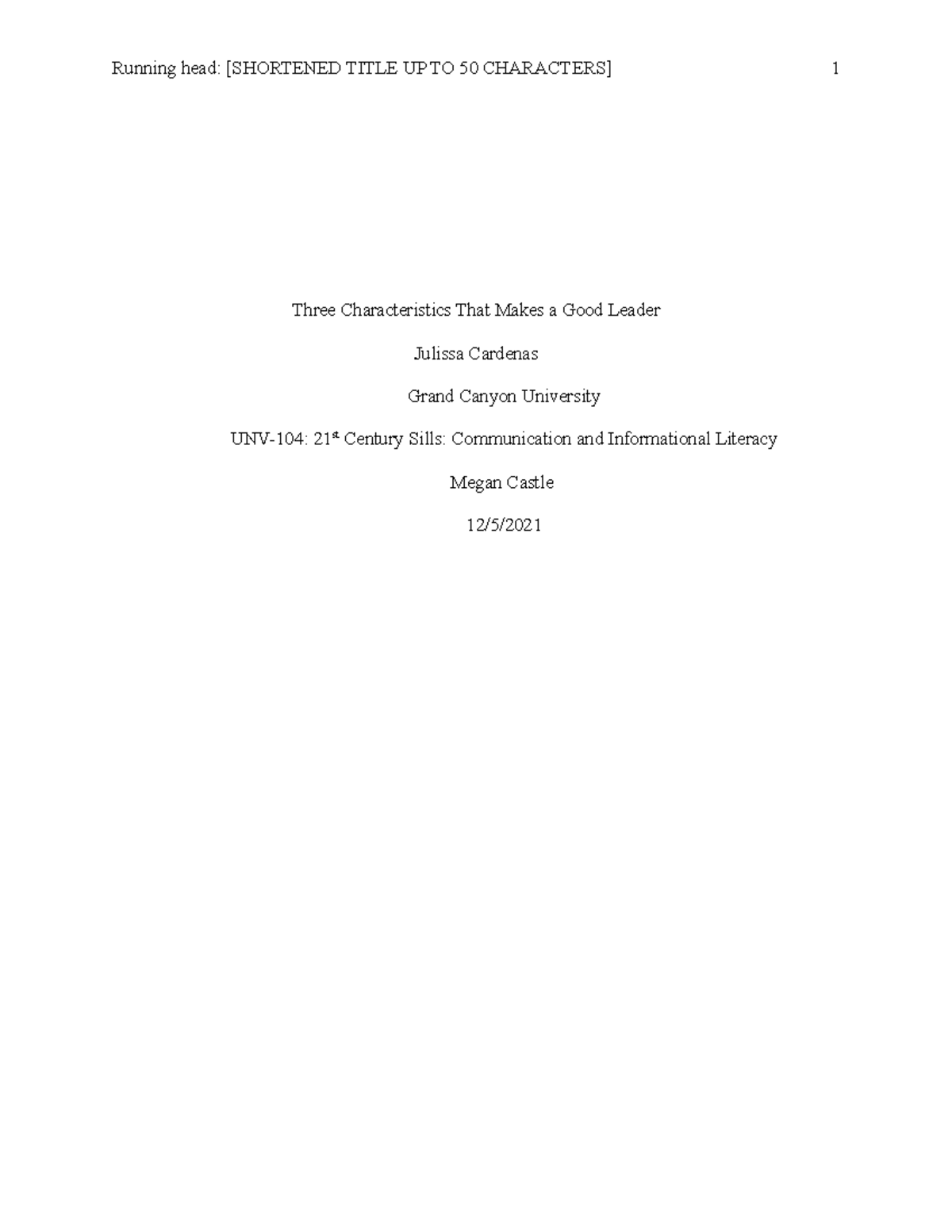 first draft expository essay gcu