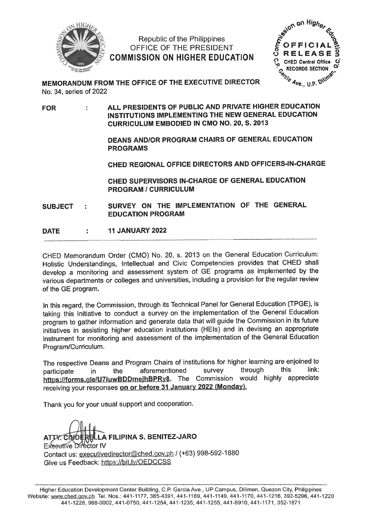 Ched Memo 20 series of 2013 - BS Business Management Major in Financial ...