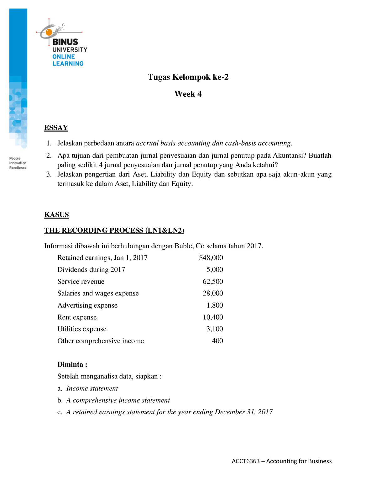 20210519132625 ISYS6363-TK2-W4-S5-R1 - Tugas Kelompok Ke- Week 4 ESSAY ...