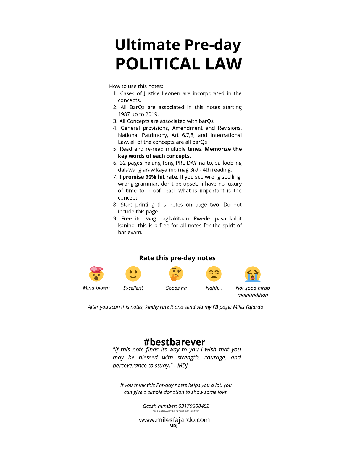 Political Law Reviewer Mdj Notes On Political Law Political Law Cases Of Justice Leonen Are