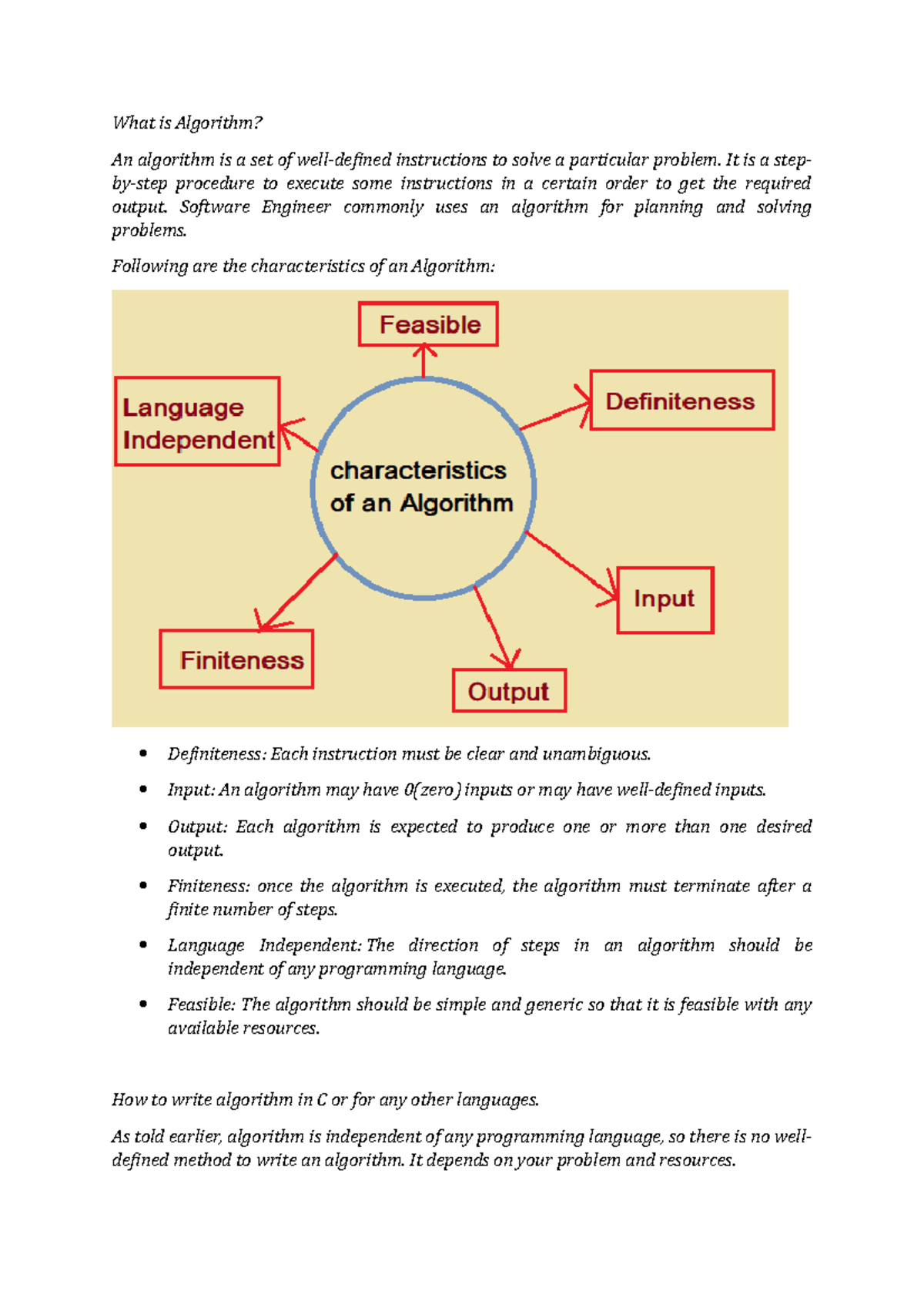 Algorithm - What is Algorithm? An algorithm is a set of well-defined ...