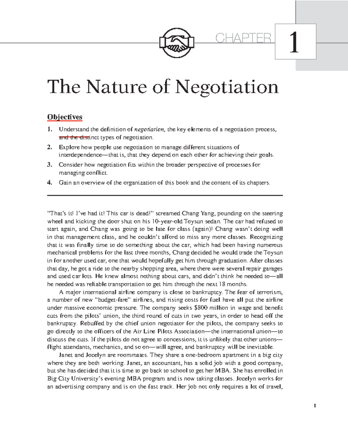 definition of negotiation essay