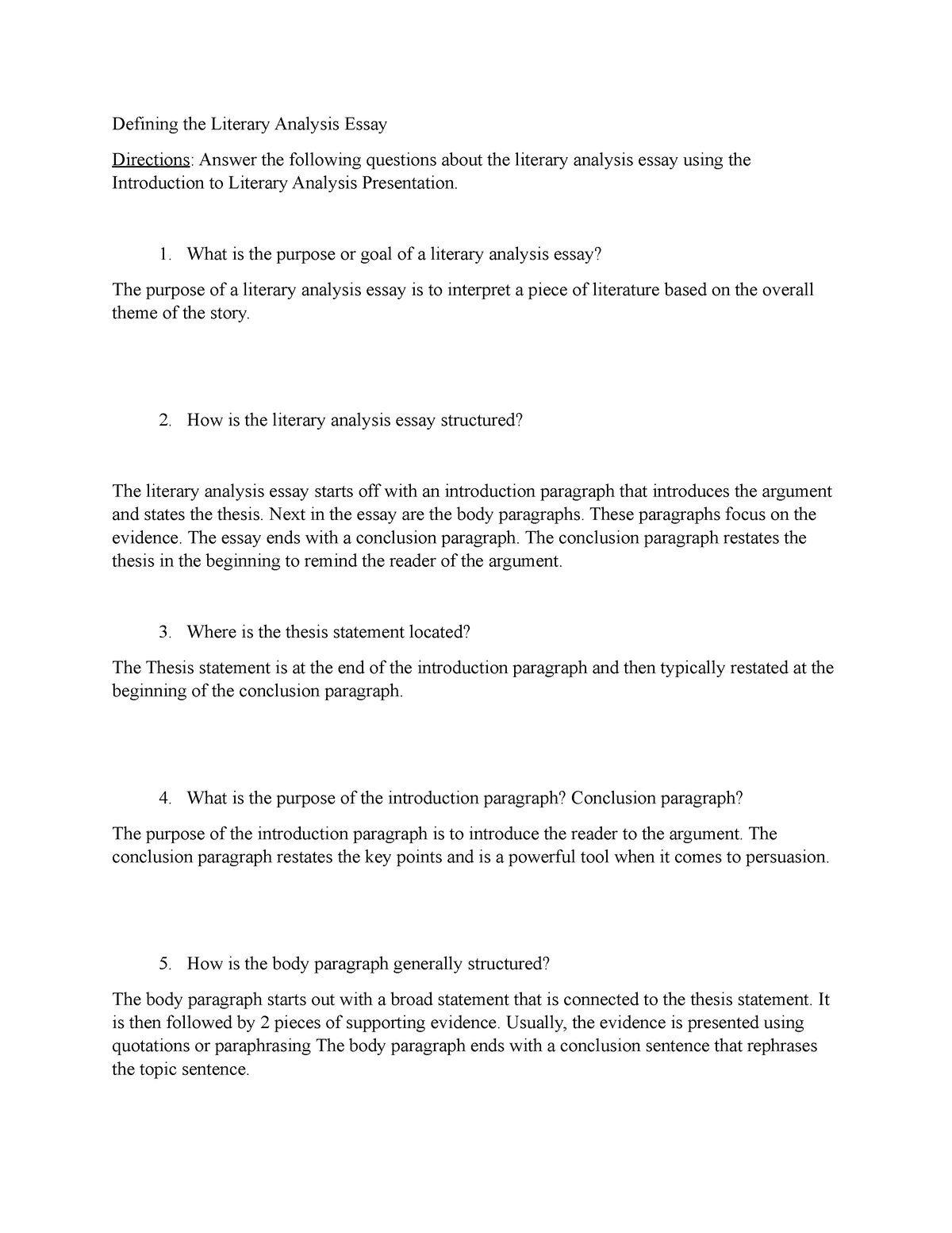 research questions for literary analysis