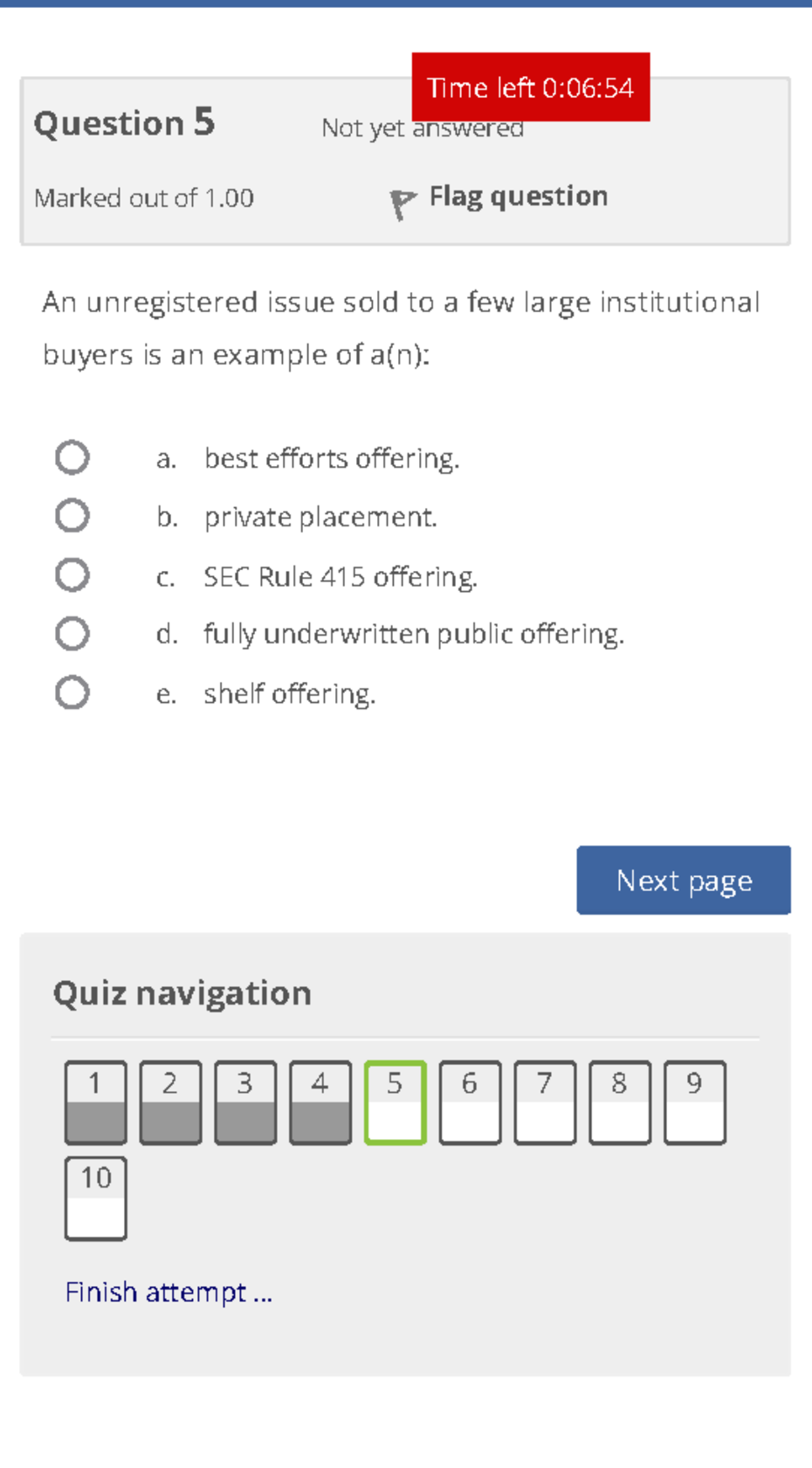 Quiz 9 (page 5 of 10) - ….. - Principles of Economics - Next page ...