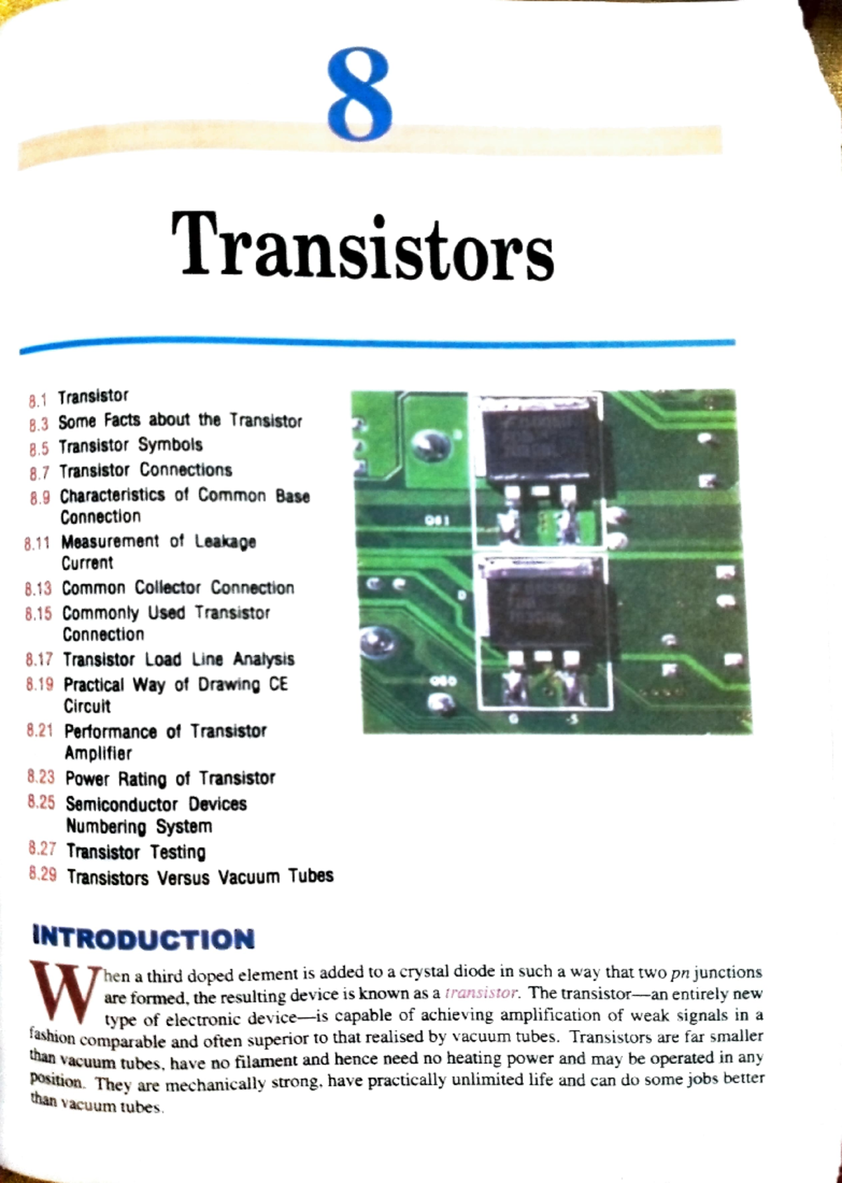 BJT nnm 8 Transistors 8 Transistor 8 Some Facts about the
