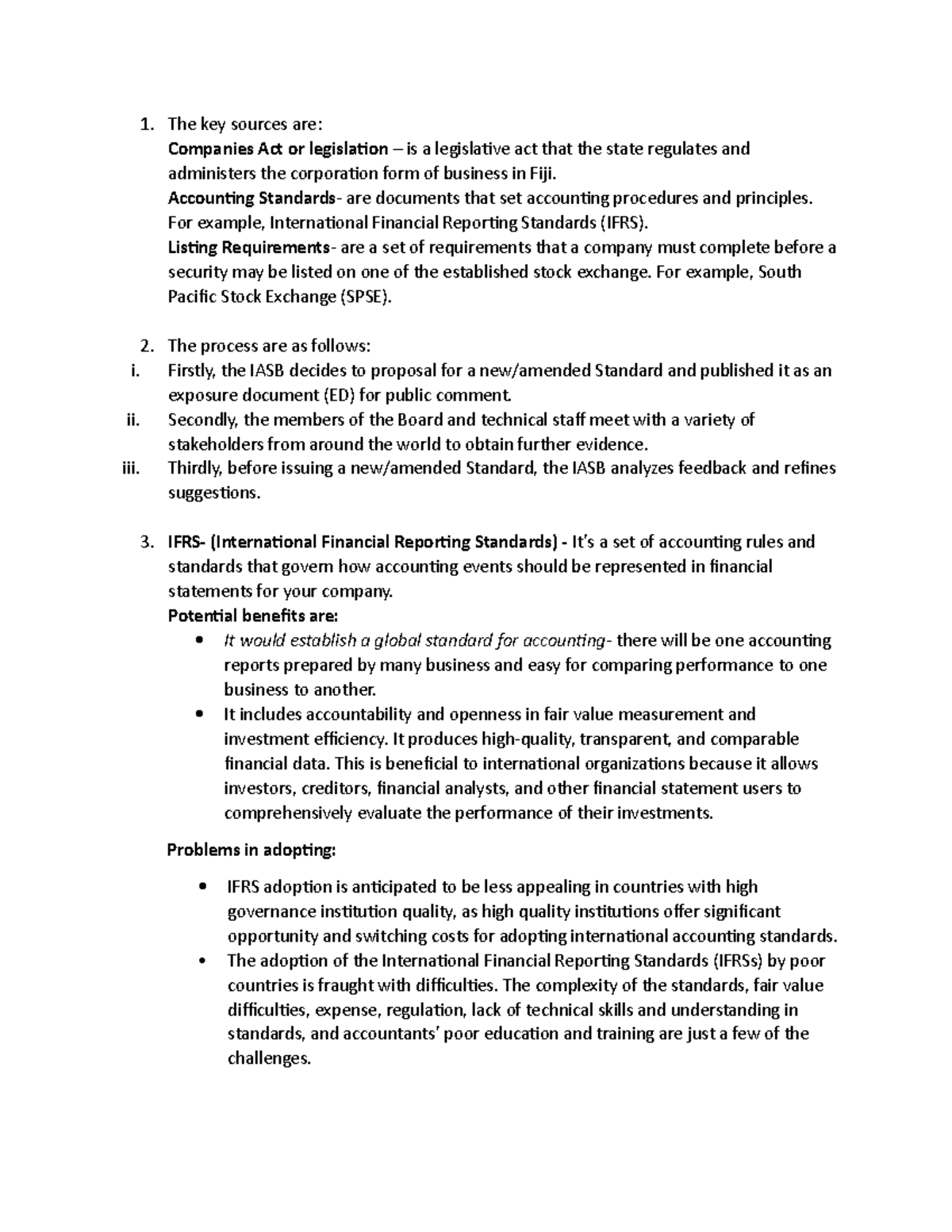 Solution tutorial wk 1 - The key sources are: Companies Act or ...