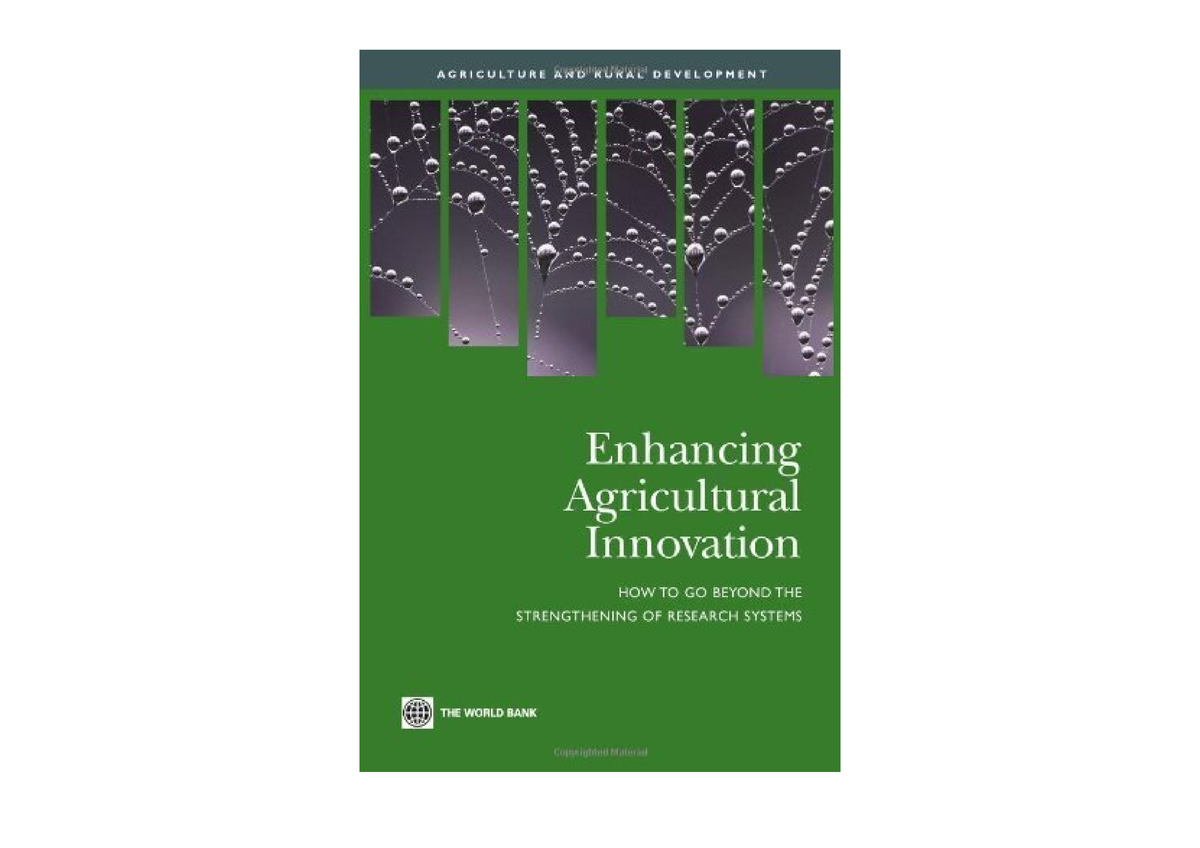 Ebook Download Enhancing Agricultural Innovation How To Go Beyond The 