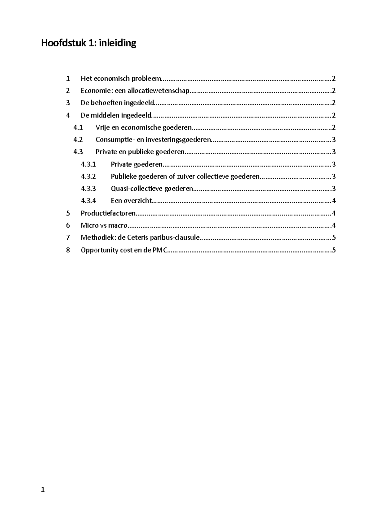 Hoofdstuk 1 - Hoofdstuk 1: Inleiding 1 Het Economisch - Studocu