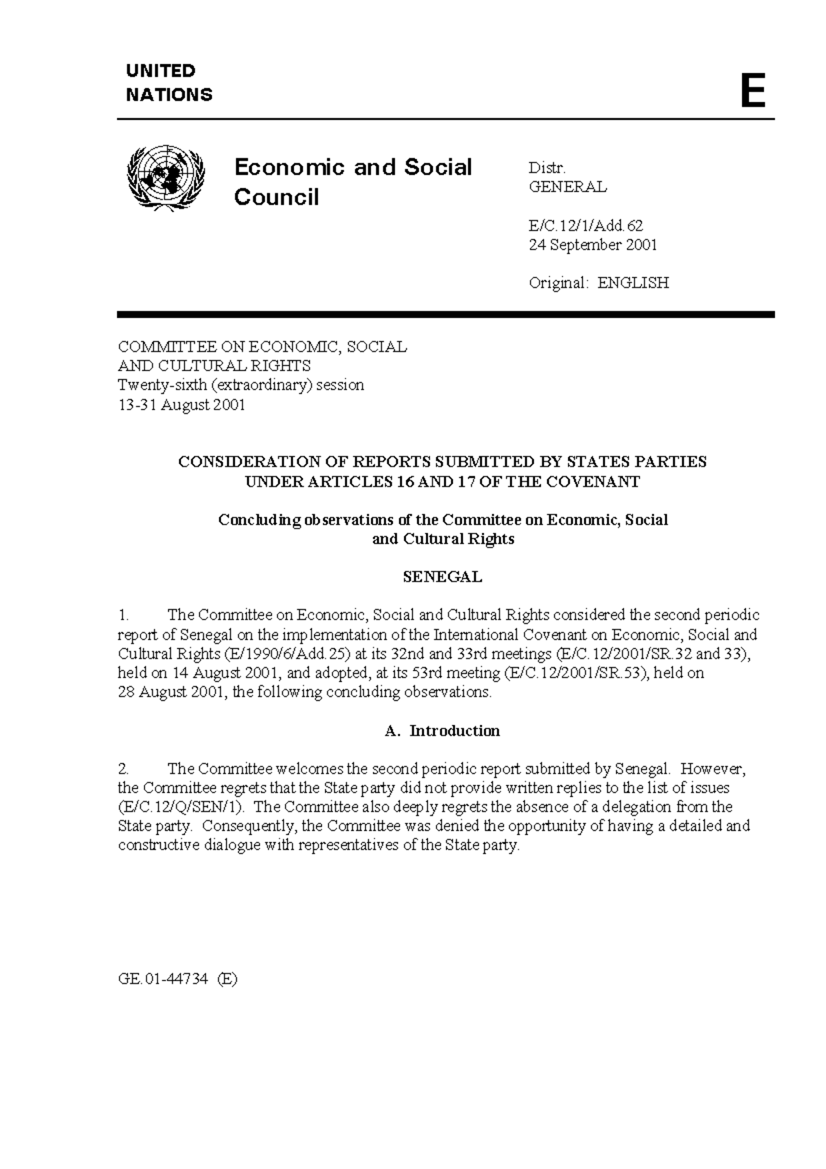 g0144734-e-united-nations-economic-and-social-council-distr-general