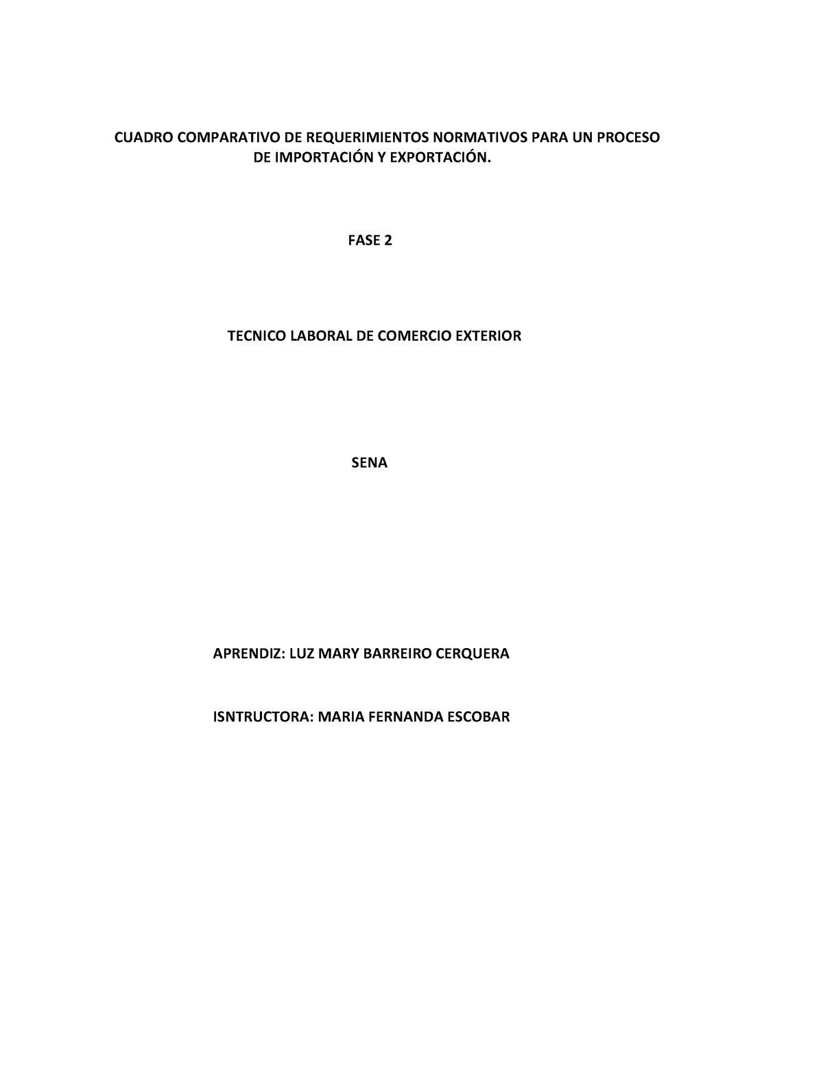 Cuadro Comparativo De Requerimientos Normativos Para Un Proceso 2