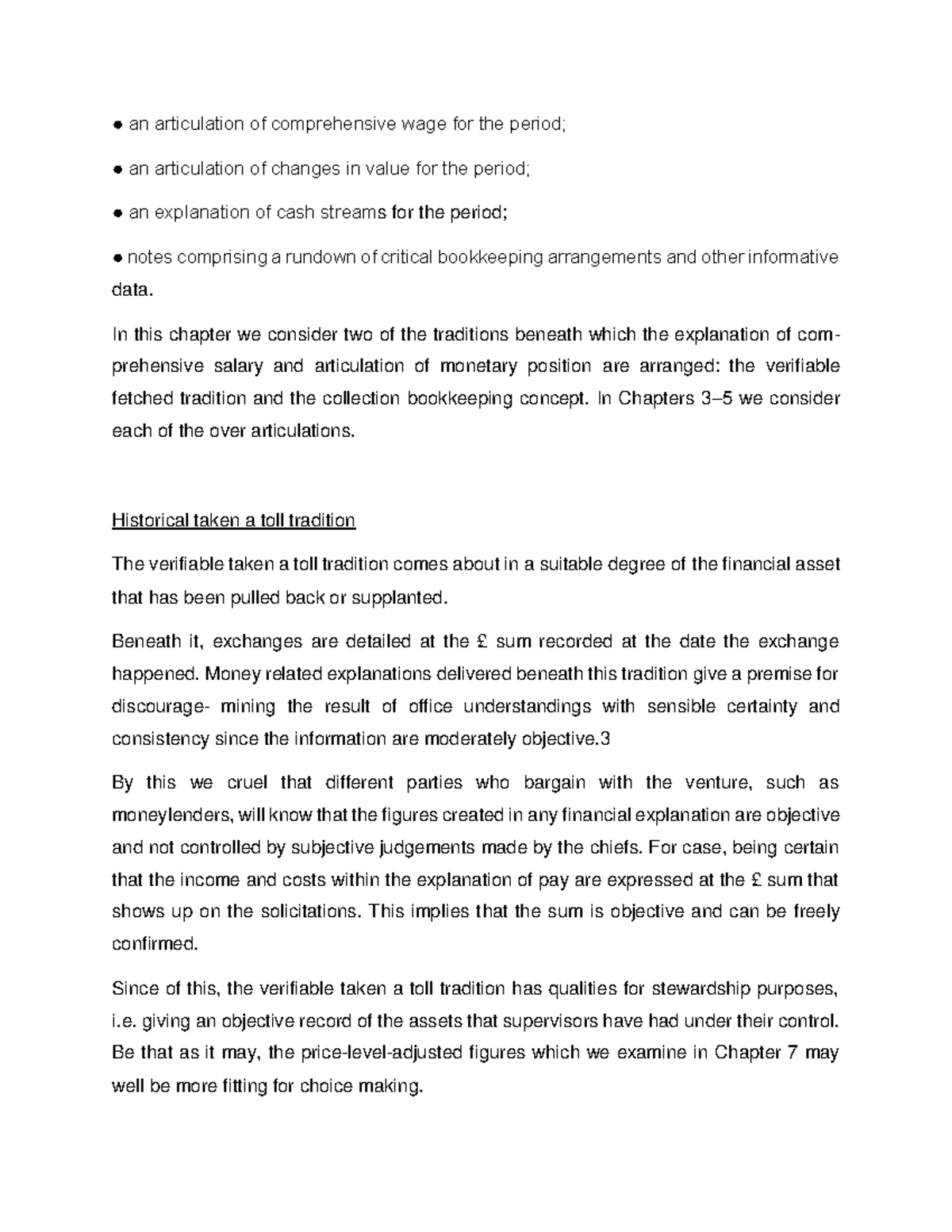 Summary - Preparation of Financial Statements-6 - an articulation of ...