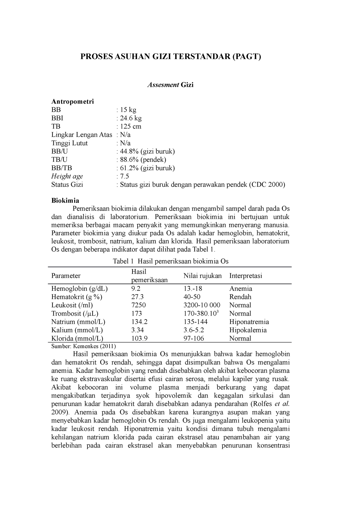 Assesment Gizi HIV - PROSES ASUHAN GIZI TERSTANDAR (PAGT) Assesment ...