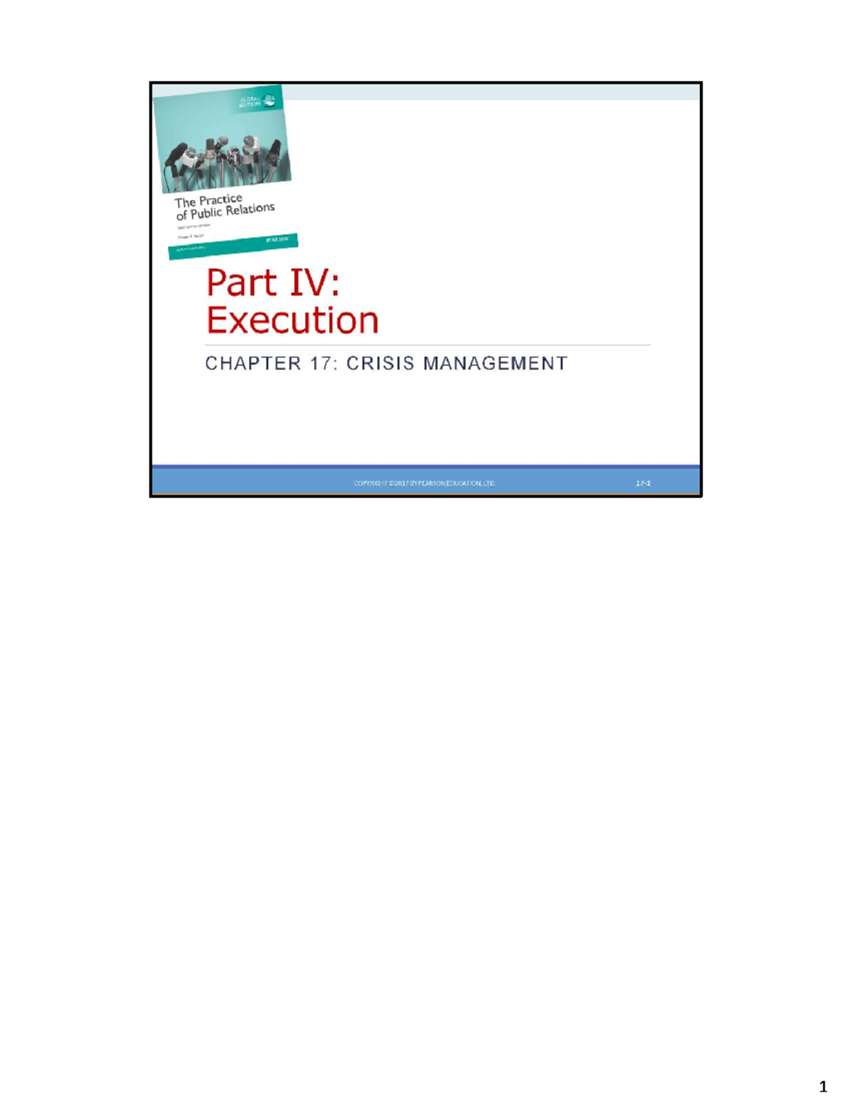 Crisis Management - The practice of public relations has become most ...