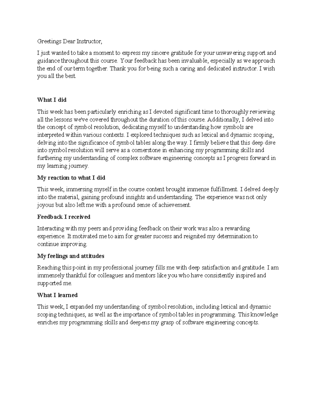 LJ CS unit 8 - this is LJ - Greetings Dear Instructor, I just wanted to ...