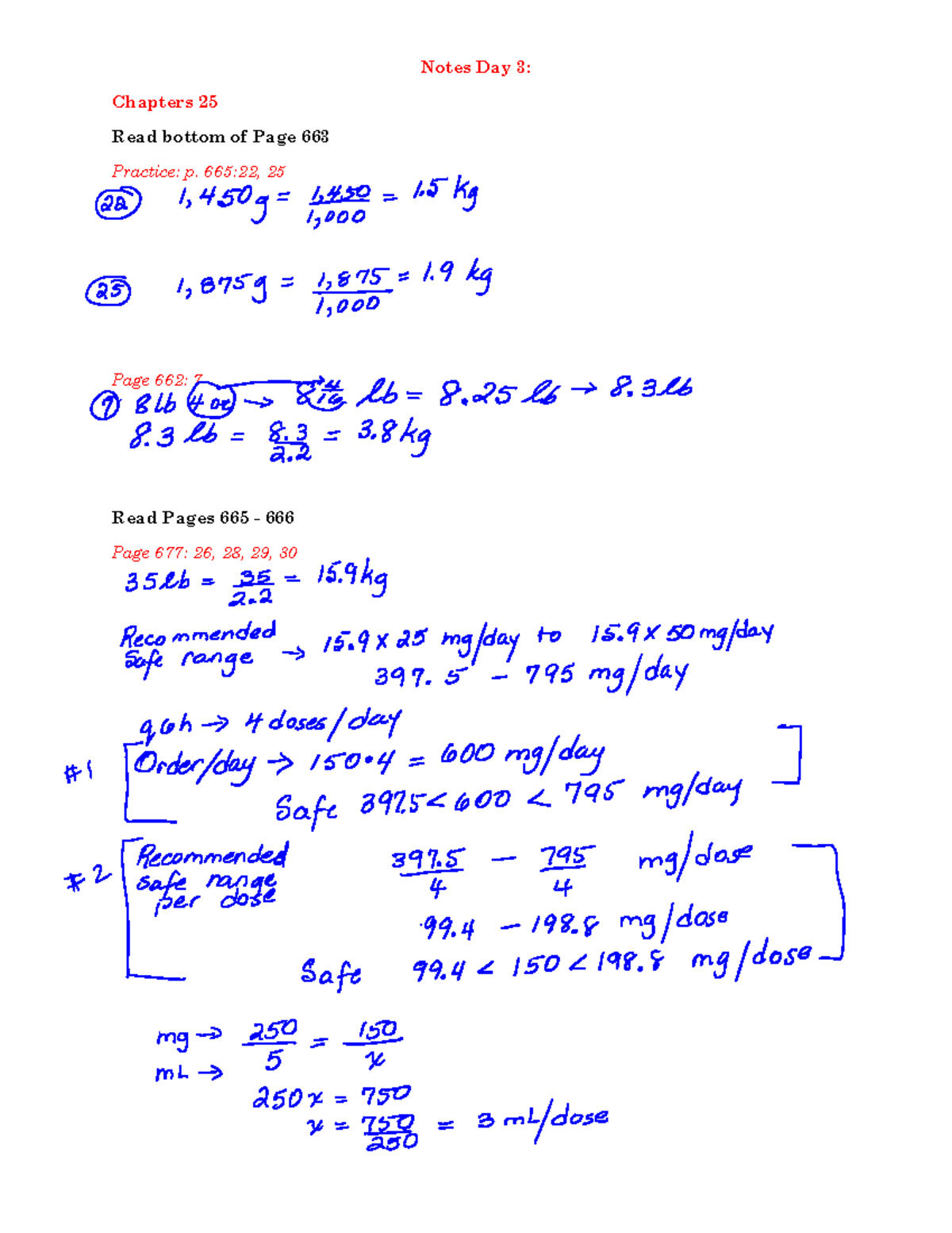 Notes Day 3 Summer S - Notes Day 3: Chapters Read bottom of Page ...