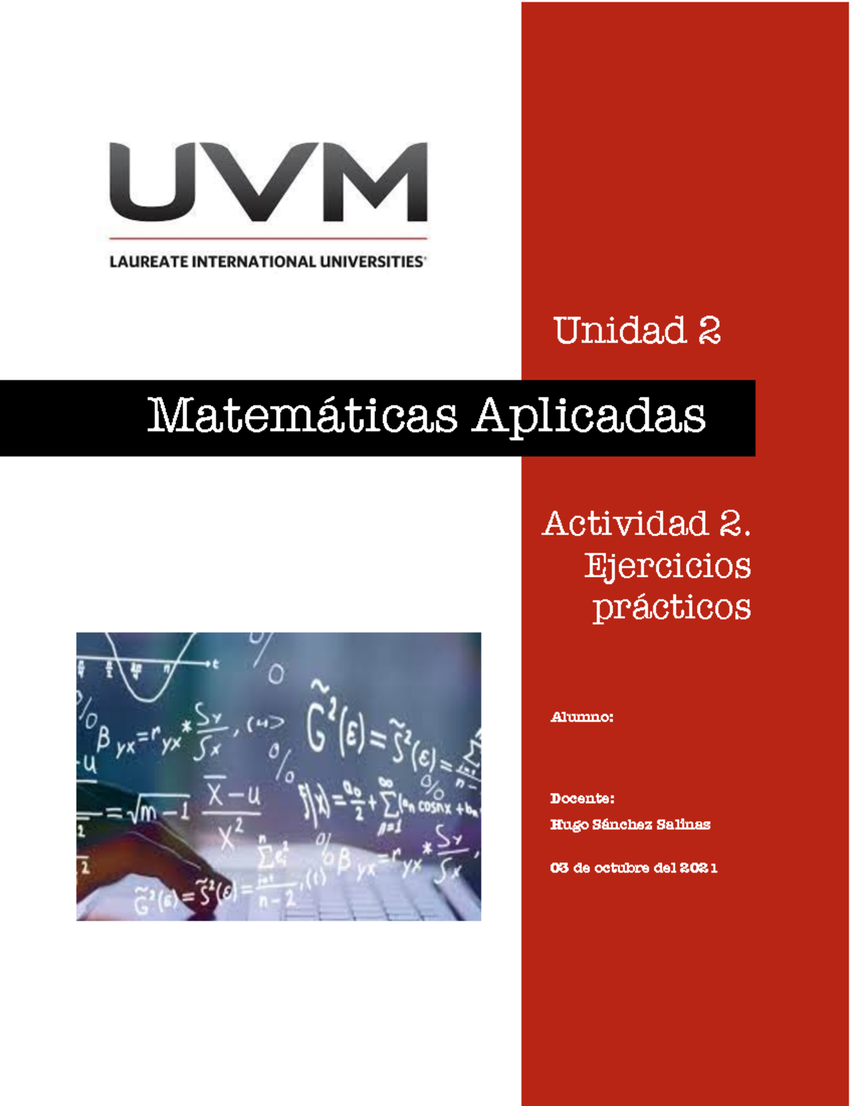 A2 Matematicas Aplicadas - Ss Unidad 2 Matemáticas Aplicadas Actividad ...