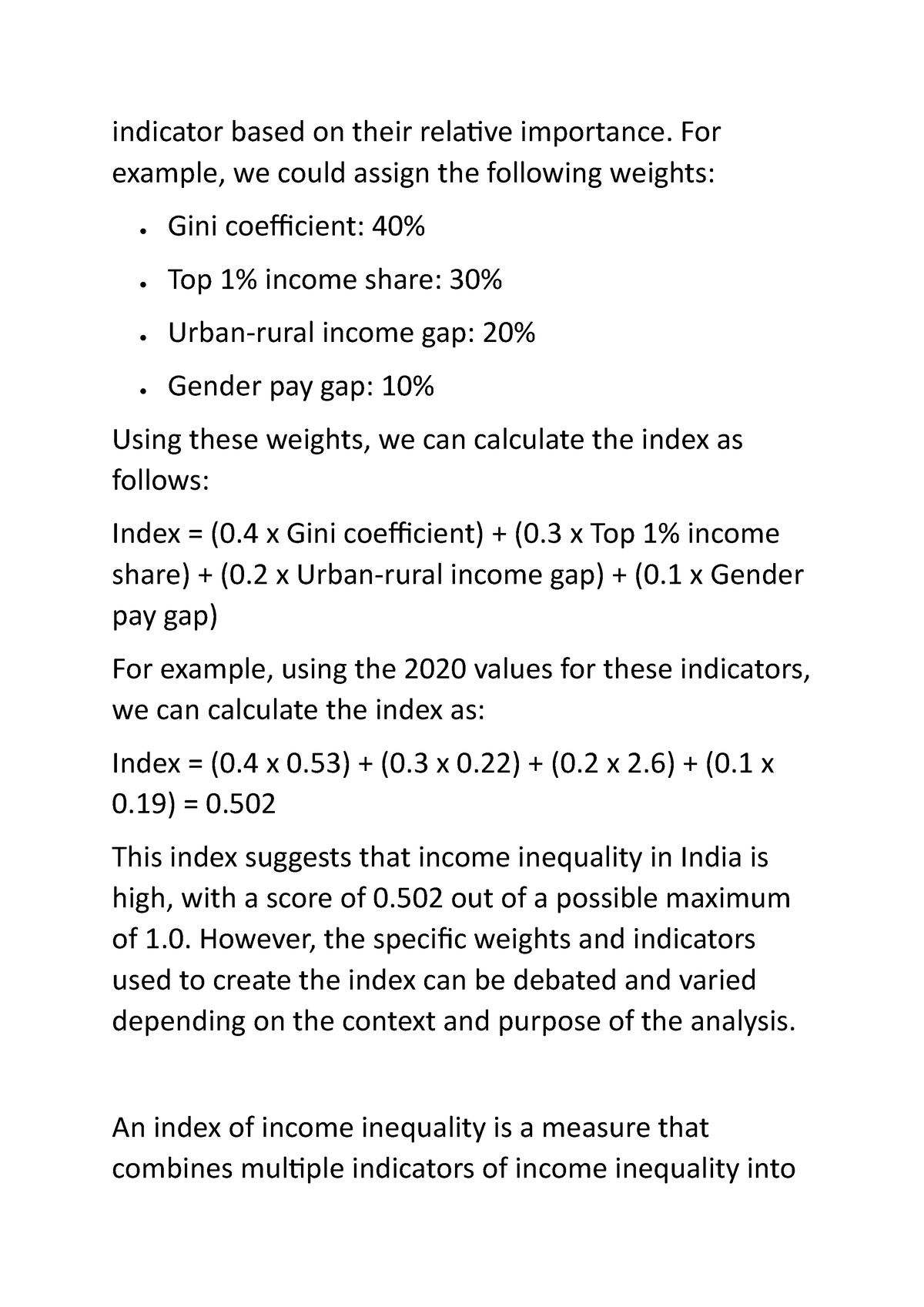 research paper on income inequality in india