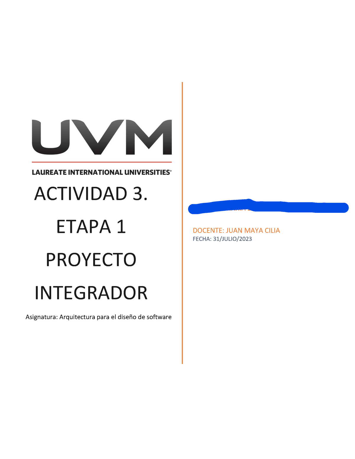 ACTIVIDAD 3 PROYECTO INTEGRADOR ETAPA 1 - ACTIVIDAD 3. ETAPA 1 PROYECTO ...