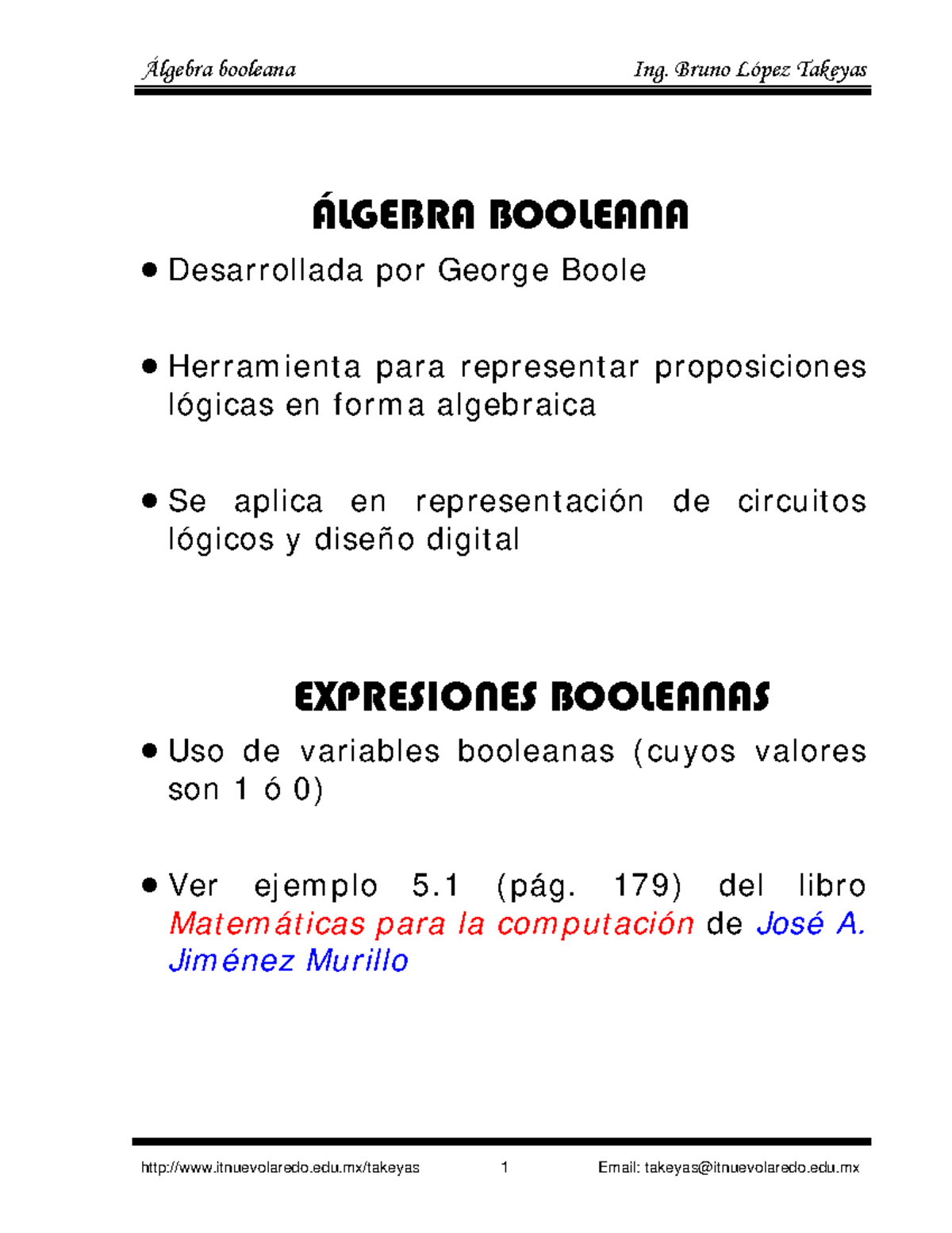 Algebra Booleana - ÁLGEBRA BOOLEANA Desarrollada Por George Boole ...