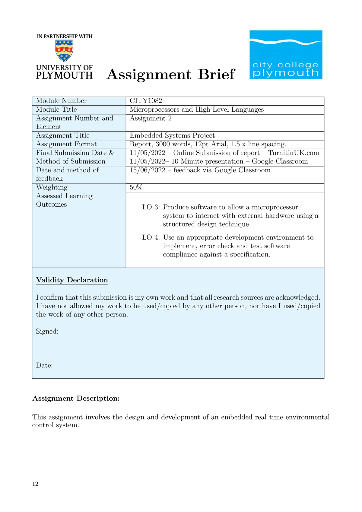 assignment 2 submission deadline