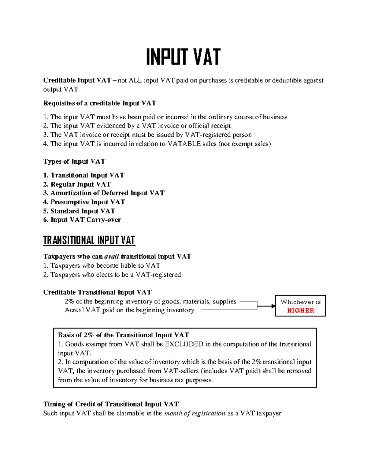 Can You Claim Input Vat On Exempt Supplies