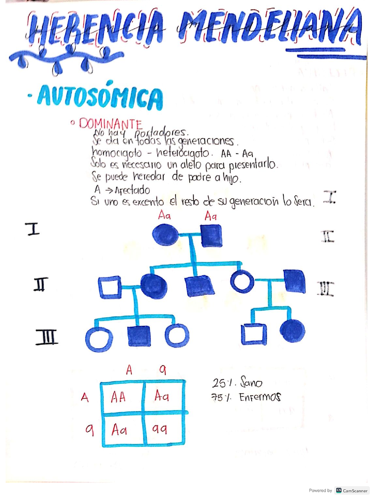 Herencia Mendeliana - Biologia - Studocu