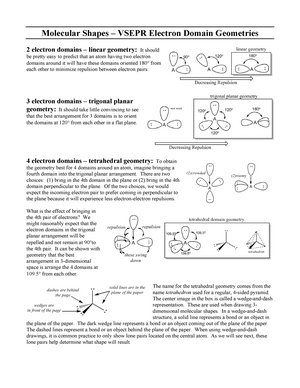 molecular and electron domain geometry