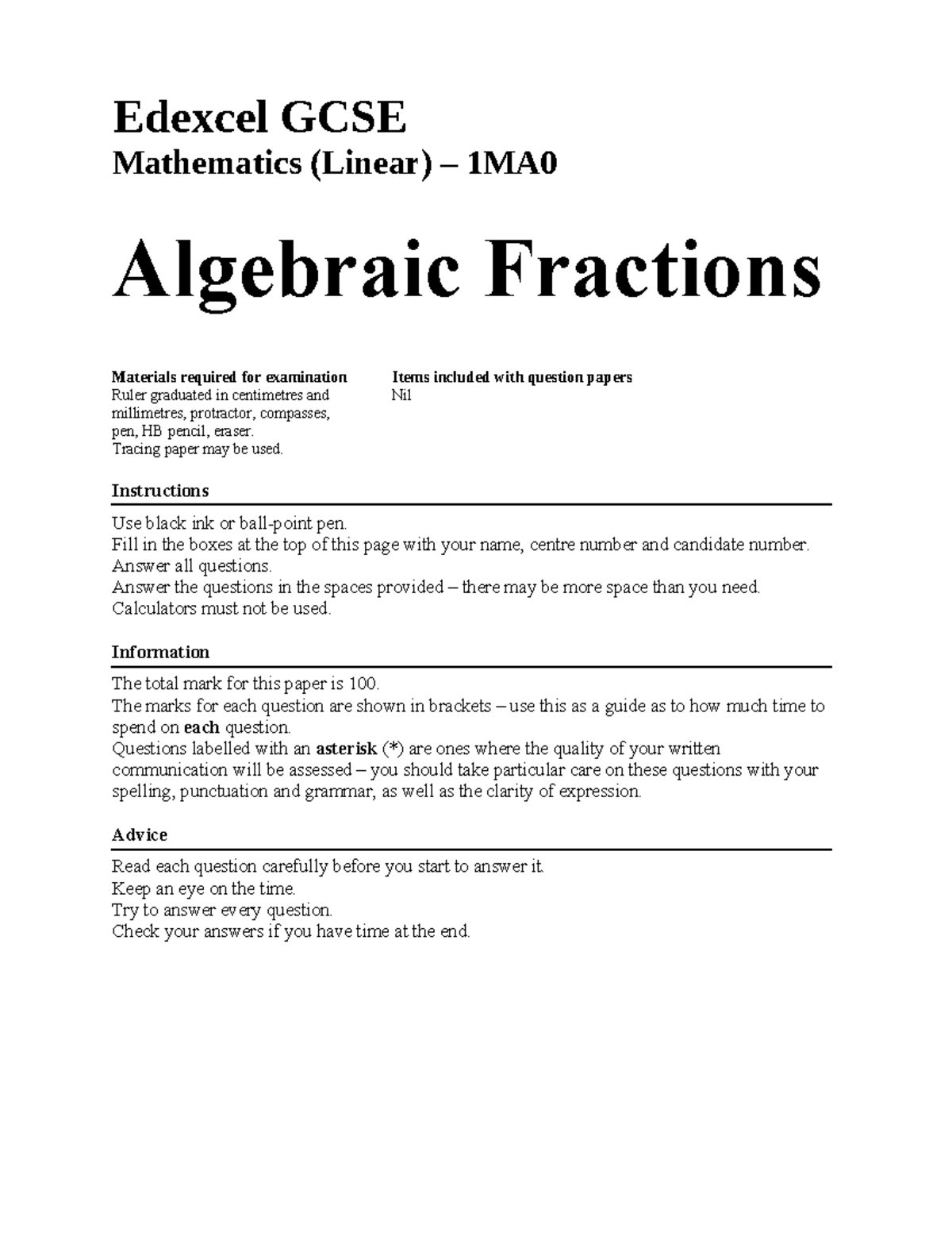 Algebraic-fractions - vbvbv - Edexcel GCSE Mathematics (Linear) – 1MA ...