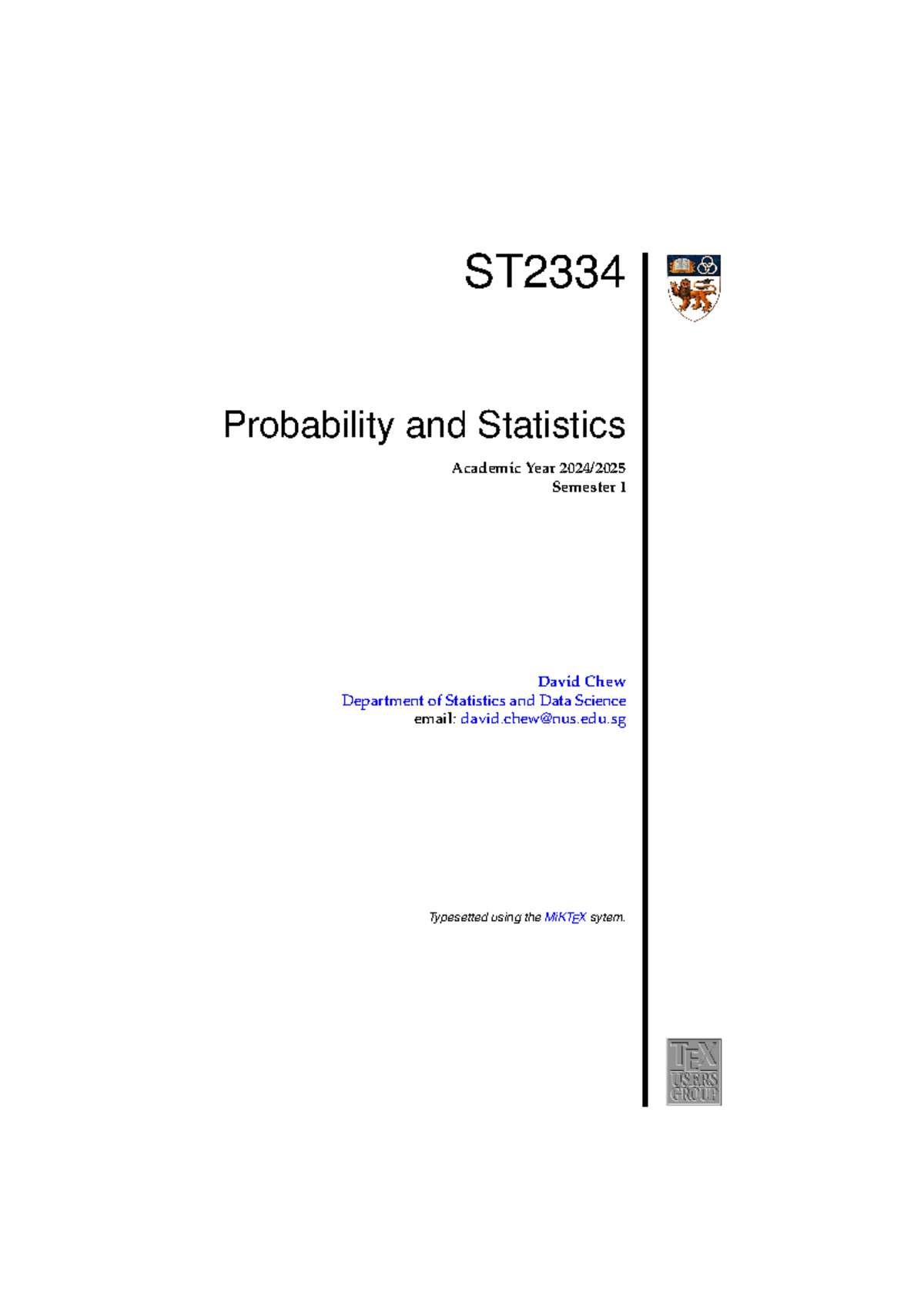 Ch01 Notes Chapter 1 Notes St Probability And Statistics Academic