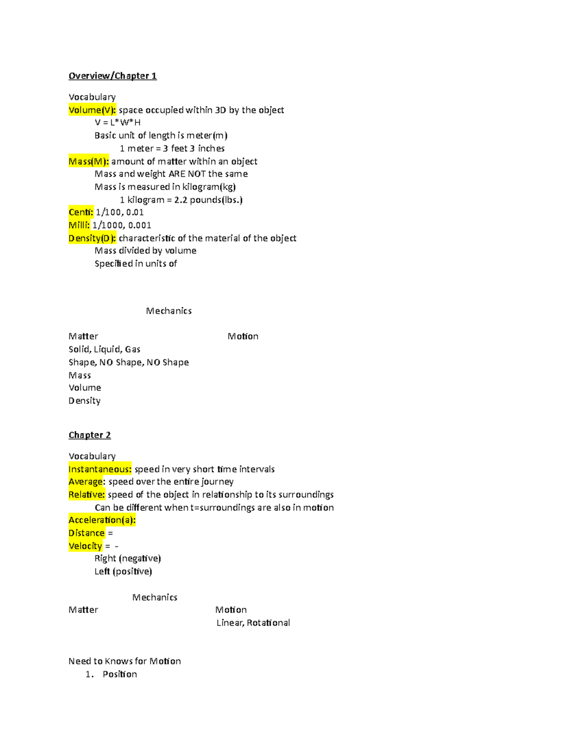 PHYS111 - Includes Lecture Notes. Taken in Spring at CCSU with ...