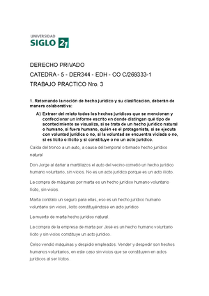 TP 3 - Derecho Privado - Trabajo Practico Modulo 3 - TRABAJO PRACTICO ...