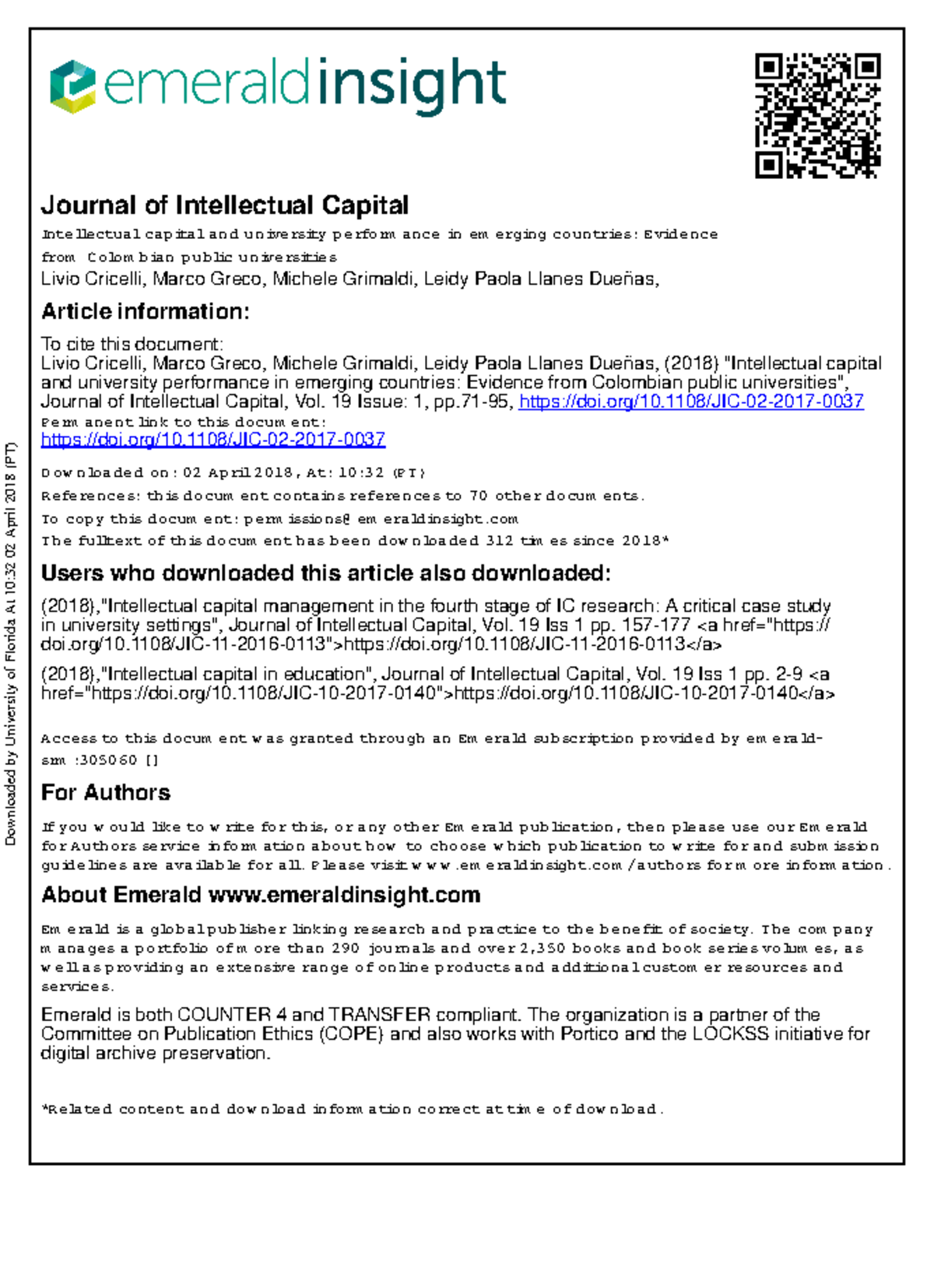 4 - please do yours only. - Journal of Intellectual Capital ...