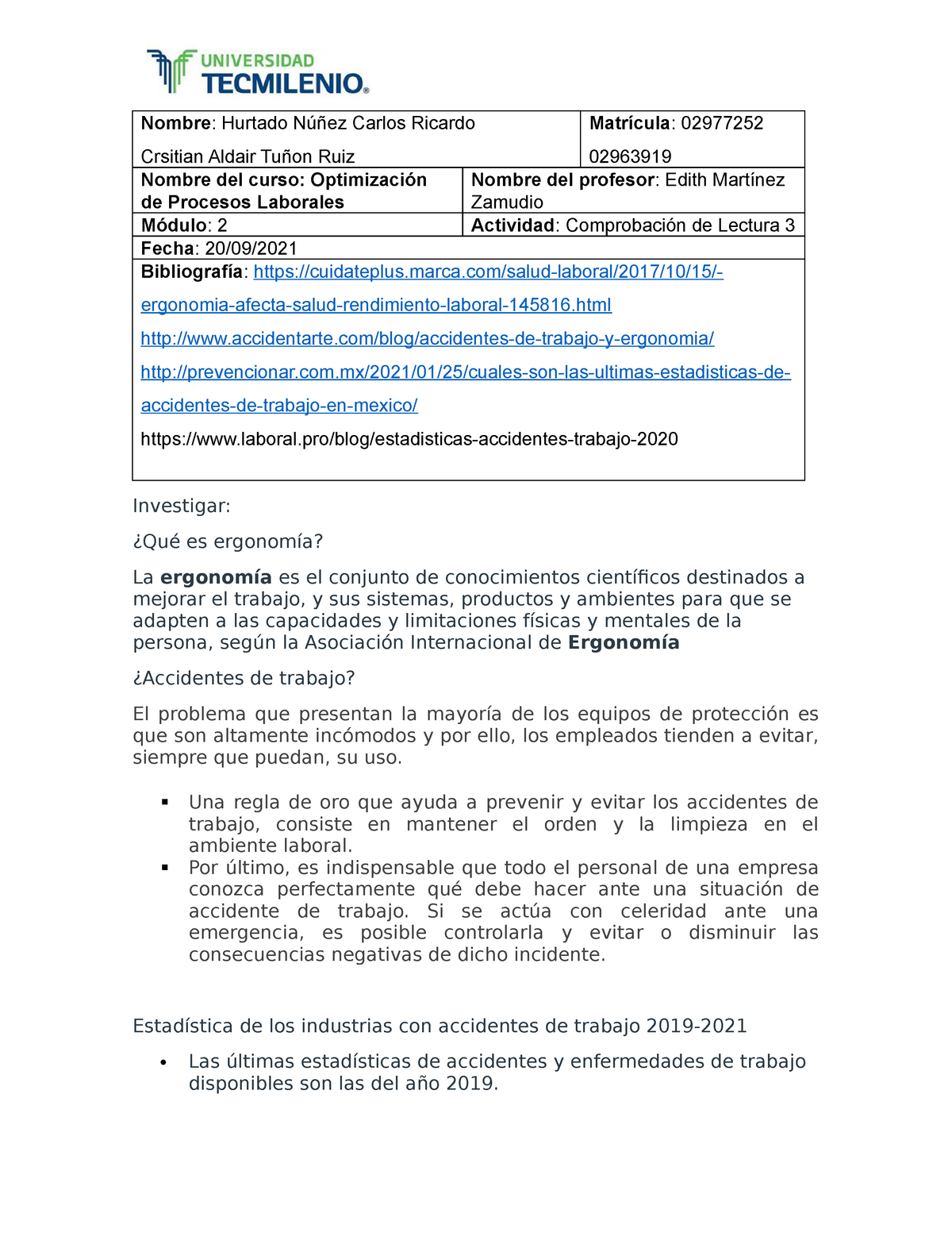 Comprobacion De Lectura Optimizacion   Optimización De Procesos