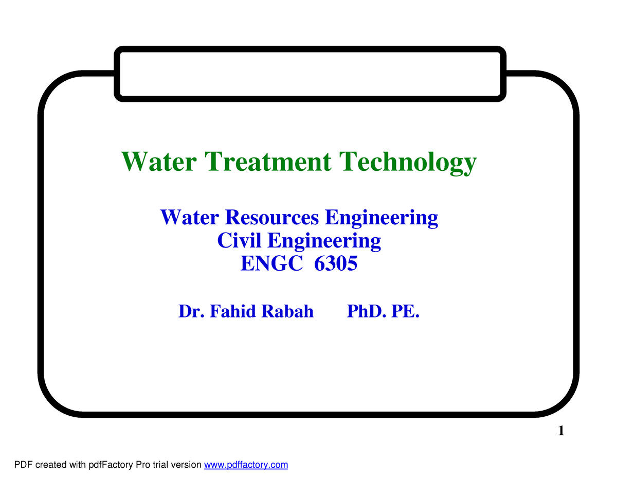 water-treatment-lecture-1-1-1-water-treatment-technology-water